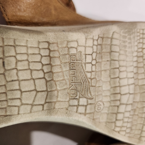 Dansko Marcy Sandals Womens Strappy Wedge Heel Ankle Strap Sz 40 US 9.5 - 10 M - Picture 10 of 12